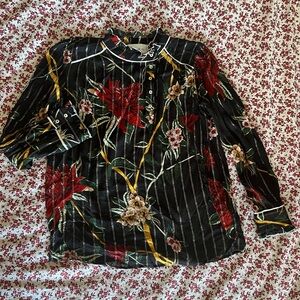 Ba&sh metallic shirt size XS